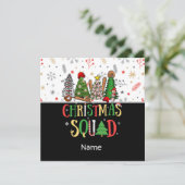 Kerstkaart met honkbal kerstboom sneeuwvlok (Staand voorkant)