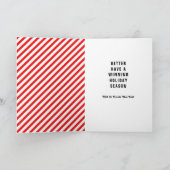 Kerstkaart met honkbal kerstgroet feestdagen kaart (Binnen)