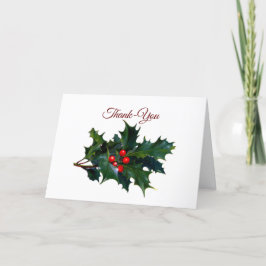 Kerstkaart met hulpdahlia en hulsttak feestdagen kaart