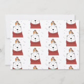 Kerstkaart met ijsbeer (Achterkant)