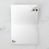 Kerstkaart met ijsbeer feestdagen kaart (Binnen)