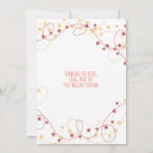 Kerstkaart met ijsbeer in sneeuwbol (Achterkant)