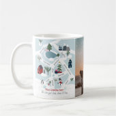 kerstkaart met illustraties koffiemok (Links)