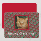 Kerstkaart met je kat (Voorkant / Achterkant)