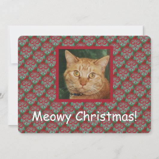 Kerstkaart met je kat (Voorkant)