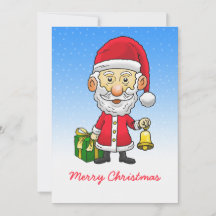 Kerstkaart met Jingle Bells en Sinterklaas