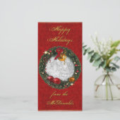 Kerstkaart met jouw foto en bericht (Staand voorkant)