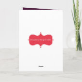 Kerstkaart met JOY Feestdagen Kaart (Achterkant)