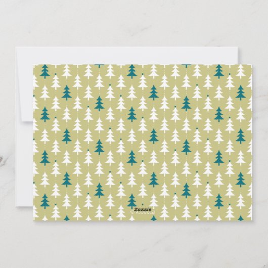 Kerstkaart met Joy, Love & Peace in handgeschreven (Achterkant)