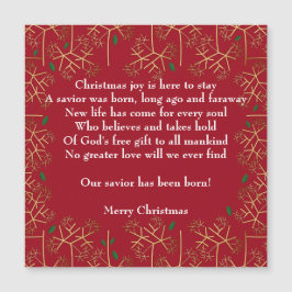 kerstkaart met joy Magnet