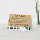 Kerstkaart met 'Joy To the World' Kaart (Voorkant)