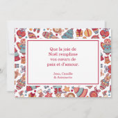 Kerstkaart met Joyeux Noel (Achterkant)