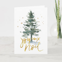 Kerstkaart met Joyeux Noel Kaart