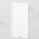 KERSTKAART met 'JOYFUL', grote maat, gepersonalise (Achterkant)