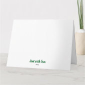 Kerstkaart met Kabouter Kaart (Achterkant)