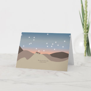 Kerstkaart met Kamelen Feestdagen Kaart