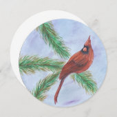 Kerstkaart met Kardinaal Kaart (Voorkant / Achterkant)