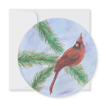 Kerstkaart met Kardinaal