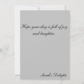 kerstkaart met kat. kaart (Achterkant)