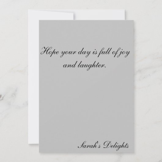 kerstkaart met kat. kaart (Achterkant)