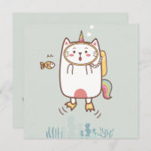 Kerstkaart met katten (Voorkant / Achterkant)