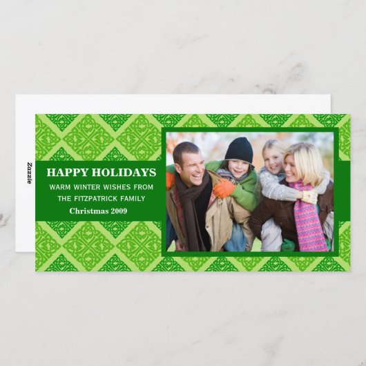 Kerstkaart met Keltisch ontwerp (Voorkant / Achterkant)