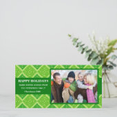 Kerstkaart met Keltisch ontwerp (Staand voorkant)