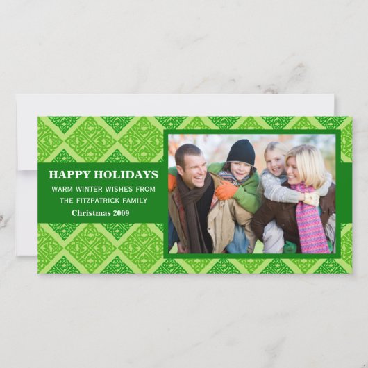 Kerstkaart met Keltisch ontwerp (Voorkant)