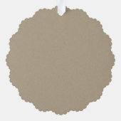 Kerstkaart met kerstbal voor christenen ornament kaart (Achterkant)