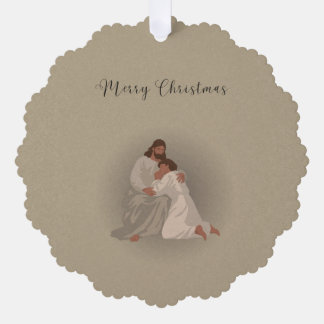Kerstkaart met kerstbal voor christenen ornament kaart