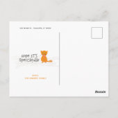 kerstkaart met kerstboomstructuur briefkaart (Achterkant)