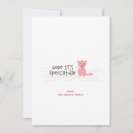 kerstkaart met kerstboomstructuur kaart (Achterkant)