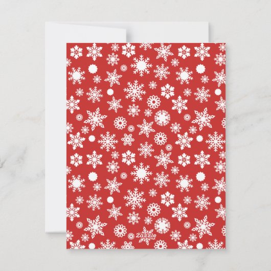 kerstkaart met kerstkaart (Achterkant)