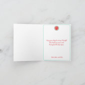 kerstkaart met kerstkaart in kerststijl bedankkaart (Binnen)