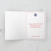 kerstkaart met kerstkaart in kerststijl bedankkaart (Binnen)