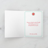 Kerstkaart met kerstkaart voor kerstman met kerstk bedankkaart (Binnen)