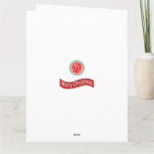 Kerstkaart met kerstkaart voor kerstman met kerstk kaart (Achterkant)