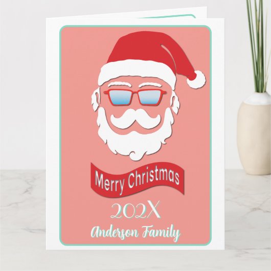 Kerstkaart met kerstkaart voor kerstman met kerstk kaart (Voorkant)