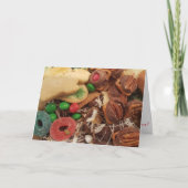 "Kerstkaart met Kerstkrullen" Kaart (Voorkant)