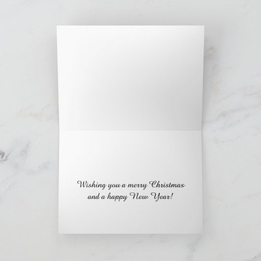 Kerstkaart met Kerstman Feestdagen Kaart (Binnen)