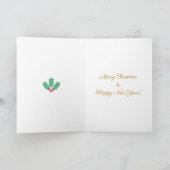 Kerstkaart met Kerstman Feestdagen Kaart (Binnen)