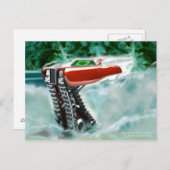 KerstKaart met kerstman Feestdagenkaart (Voorkant / Achterkant)