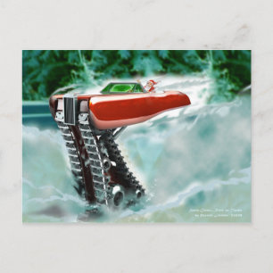 kerstkaart met kerstman feestdagenkaart