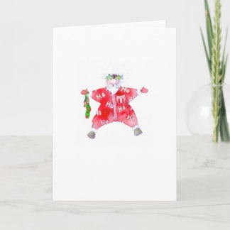 Kerstkaart met Kerstman Kaart