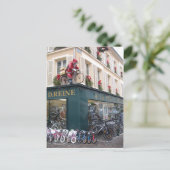 Kerstkaart met Kerstman op fiets Feestdagenkaart (Staand voorkant)