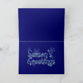 Kerstkaart met Kerstman Seizoensgroeten Feestdagen Kaart (Binnen)