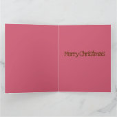 Kerstkaart met kerstmannetjes van gemberkoek kaart (Binnen)