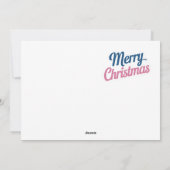 Kerstkaart met kerstplezier Plat Kerstkaart (Achterkant)