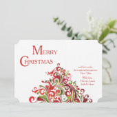 Kerstkaart met Kerstsfeer (Staand voorkant)