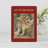 Kerstkaart met kerststal uit de vintage religieuze (Staand voorkant)